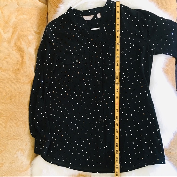 Carol Bay women’s silk Jeweled blouse - Picture 8 of 10